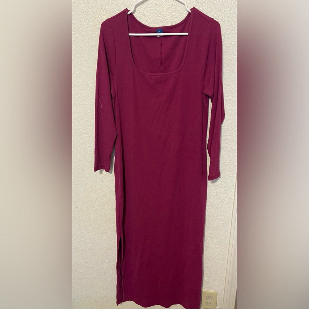 🌸(5 for $15) Old Navy knit stretchy midi dress XL